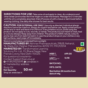 Odores-Q 100% Natural Aromatic Body Oil