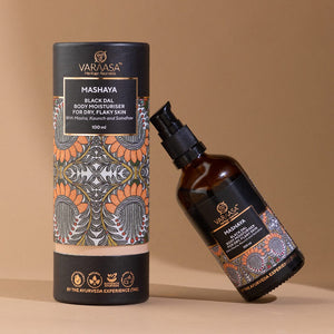 Mashaya Black Dal Body Moisturiser for Dry, Flaky Skin | Natural Moisturising Body Oil Body Oil VARAASA
