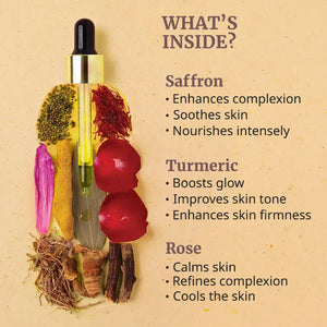 Safranyam Saffron Light Facial Halo - Glow Boosting and Brightening Face Oil Face Oil VARAASA