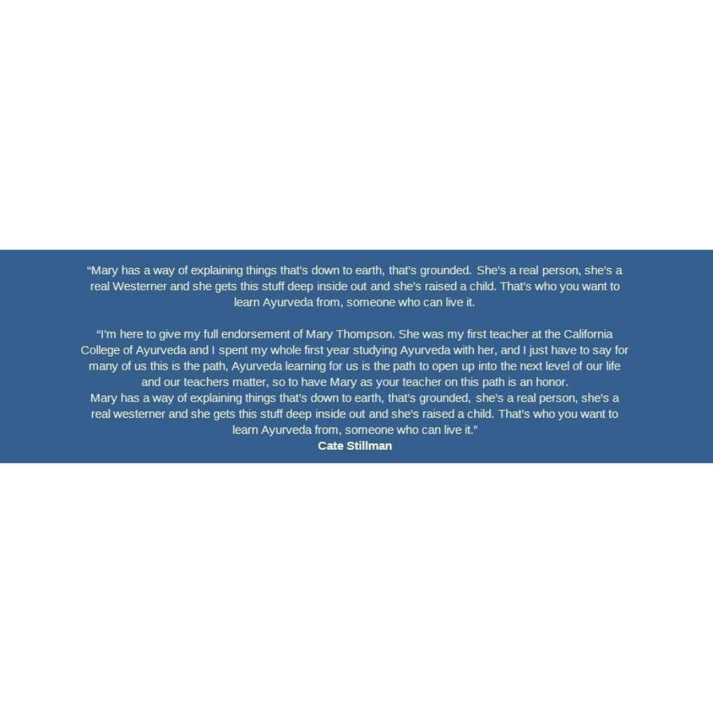 The Ayurvedic Woman - Ayurveda on Female Reproductive Health, Menstural Cycle and Menopause Educational Videos The Ayurveda Experience