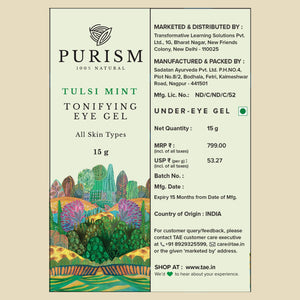 Tulsi Mint Tonifying Eye Gel Eye Gel PURISM