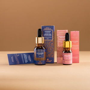 Varaasa Mini Face & Hair Essentials - Set of 2 Premium Ayurvedic Oils Combo VARAASA