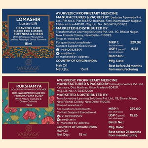 Try-Me Kit - Set of 6 Premium Ayurvedic Oils Combo VARAASA