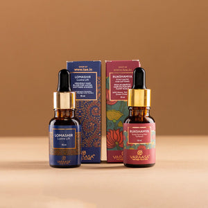 Varaasa Mini Hair Oil Combo - Set of 2 Premium Ayurvedic Hair Oils Combo VARAASA
