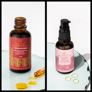Youthful Glow Face Oil Duo - With Free Gift Box Combo VARAASA