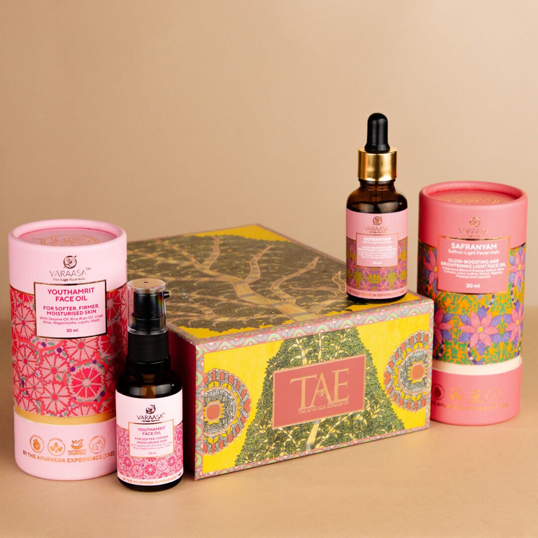 Brighten & Firm Face Oil Duo - With Free Gift Box Combo VARAASA 