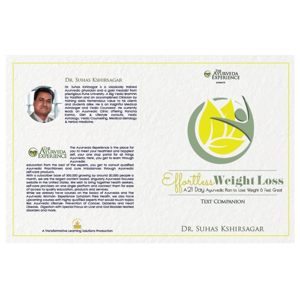 Effortless Weight Loss - 21-day Ayurvedic Detox Diet Plan to Lose Weight Educational Videos The Ayurveda Experience 