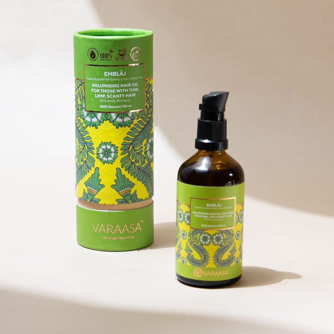 Emblaj Scalp Nurturer For Scanty, Limp, Lifeless Hair Hair Oil VARAASA 