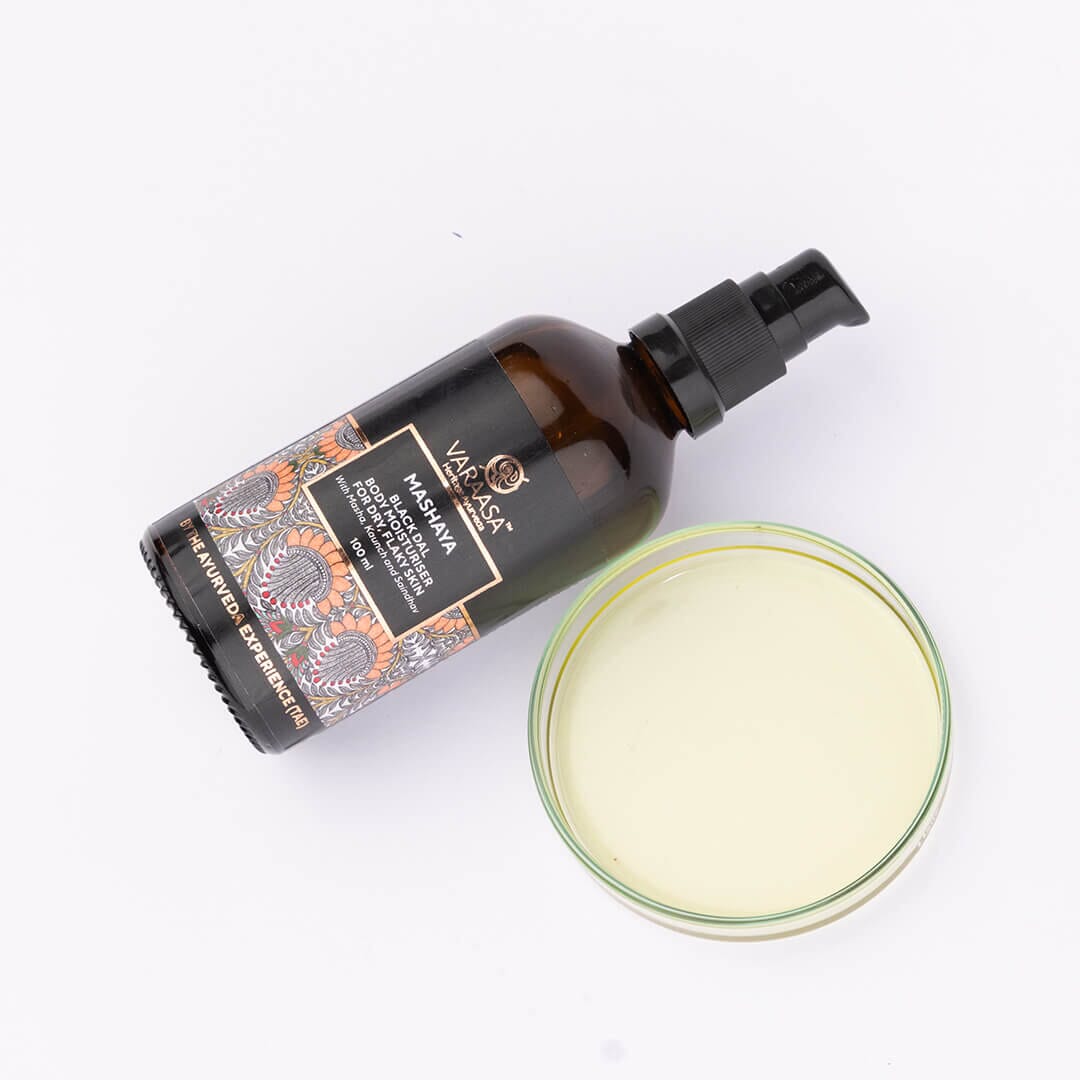 Mashaya Black Dal Body Moisturiser for Dry, Flaky Skin | Natural Moisturising Body Oil Body Oil VARAASA 