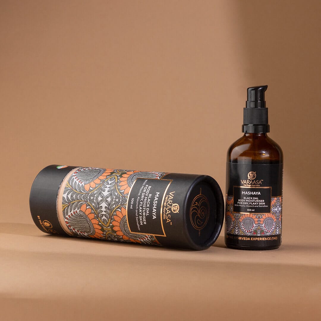 Mashaya Black Dal Body Moisturiser for Dry, Flaky Skin | Natural Moisturising Body Oil Body Oil VARAASA 