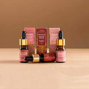 Mini Face Oil Kit - Set of 3 Premium Ayurvedic Face Oils Combo VARAASA 