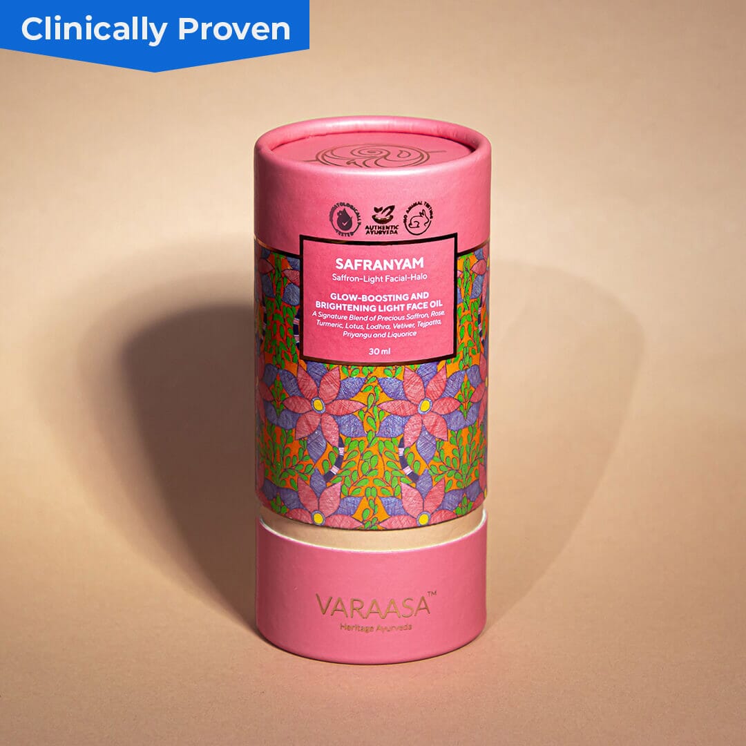 Safranyam Saffron Face Oil | Ayurvedic Face Oil For Brightening & Moisturising | Lighter Kumkumadi Oil | Face Oil for All Skin Types Face Oil VARAASA 