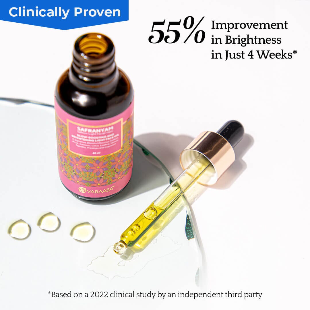 Safranyam Saffron-Light Facial-Halo - Glow Boosting and Brightening Face Oil. Face Oil VARAASA 