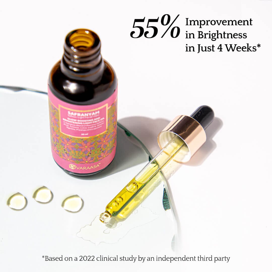 Safranyam Saffron-Light Facial-Halo - Glow Boosting and Brightening Face Oil. Face Oil VARAASA 