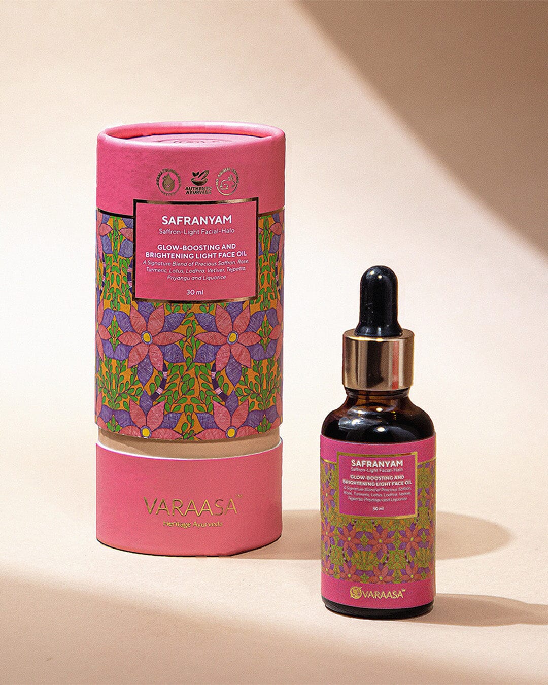 Safranyam Saffron Light Facial Halo - Glow Boosting & Brightening Face Oil Face Oil VARAASA 