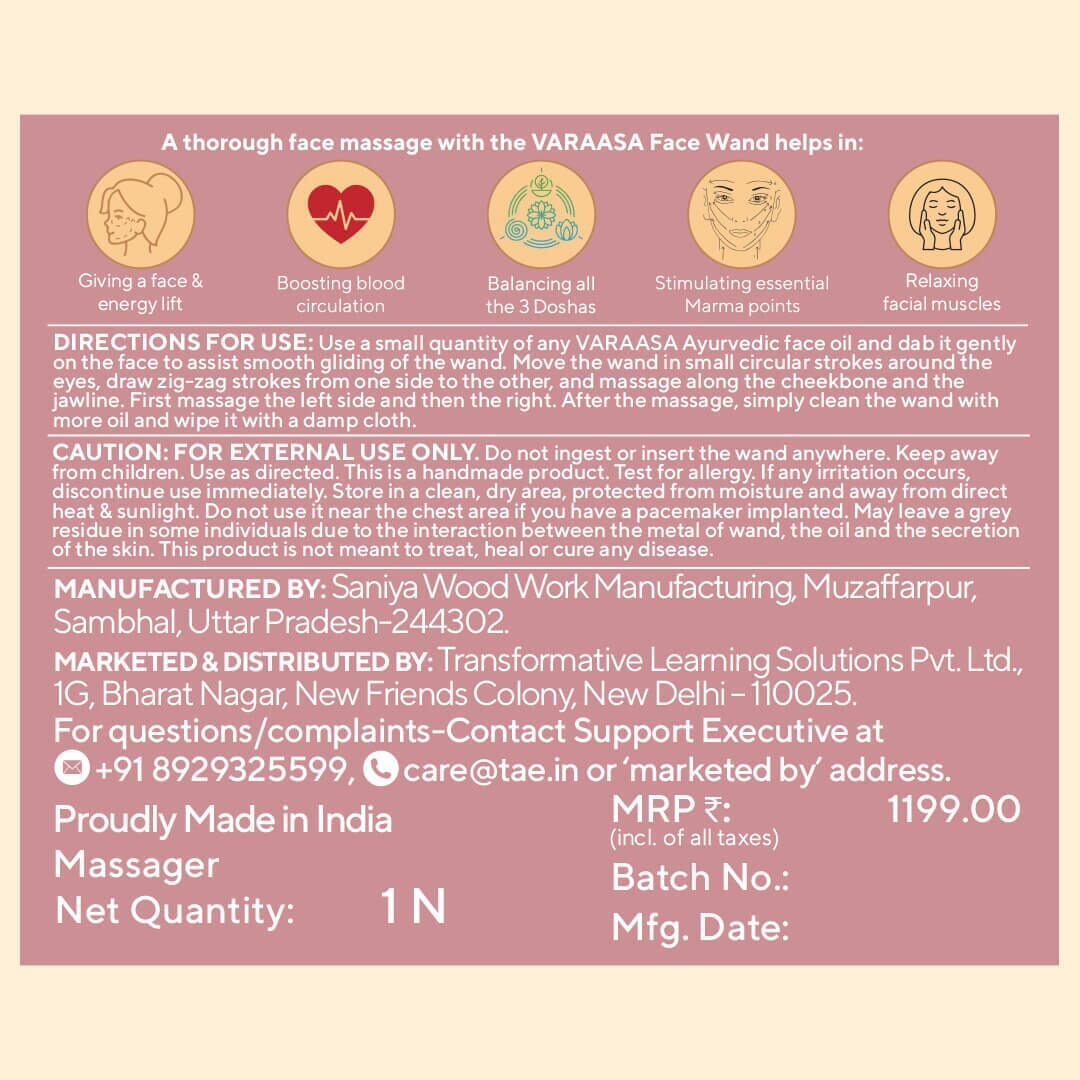 The Varaasa Wand - Face Massager Massager VARAASA 