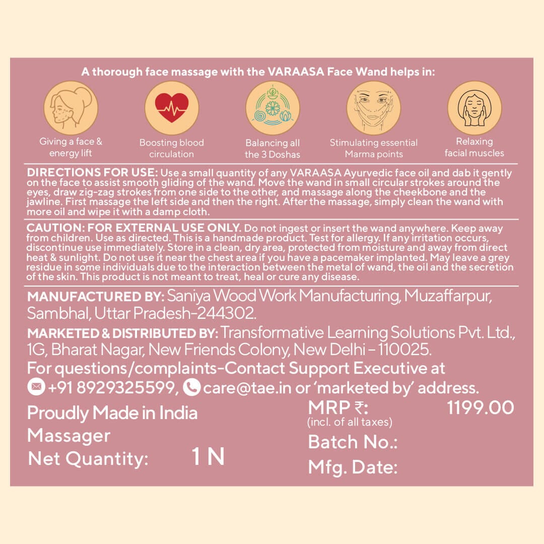 The Varaasa Wand - Face Massager Massager VARAASA 