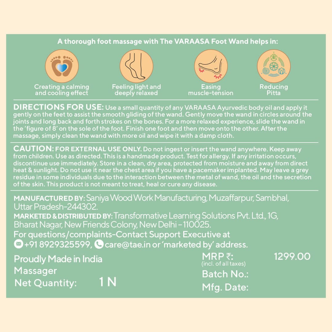 The Varaasa Wand - Foot Massager Massager VARAASA 