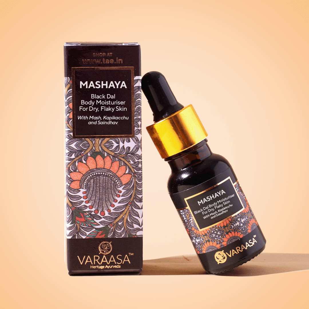 Travel-Size Mashaya Black Dal Body Moisturiser For Dry, Flaky Skin Body Oil VARAASA 