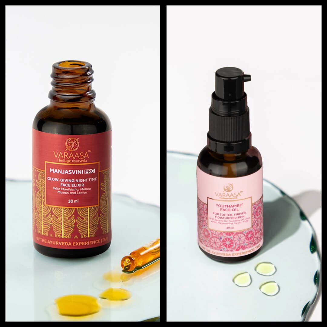 Youthful Glow Face Oil Duo - With Free Gift Box Combo VARAASA 